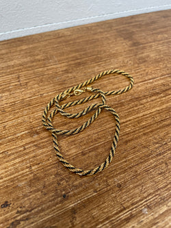 Classics Gilt Metal Rope Costume Necklace | Antique & Vintage | Moonee Ponds Antiques | Australia Wide Delivery