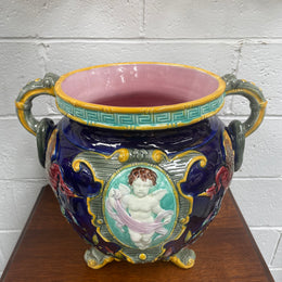 Stunning Large Victorian Minton Majolica Jardiniere