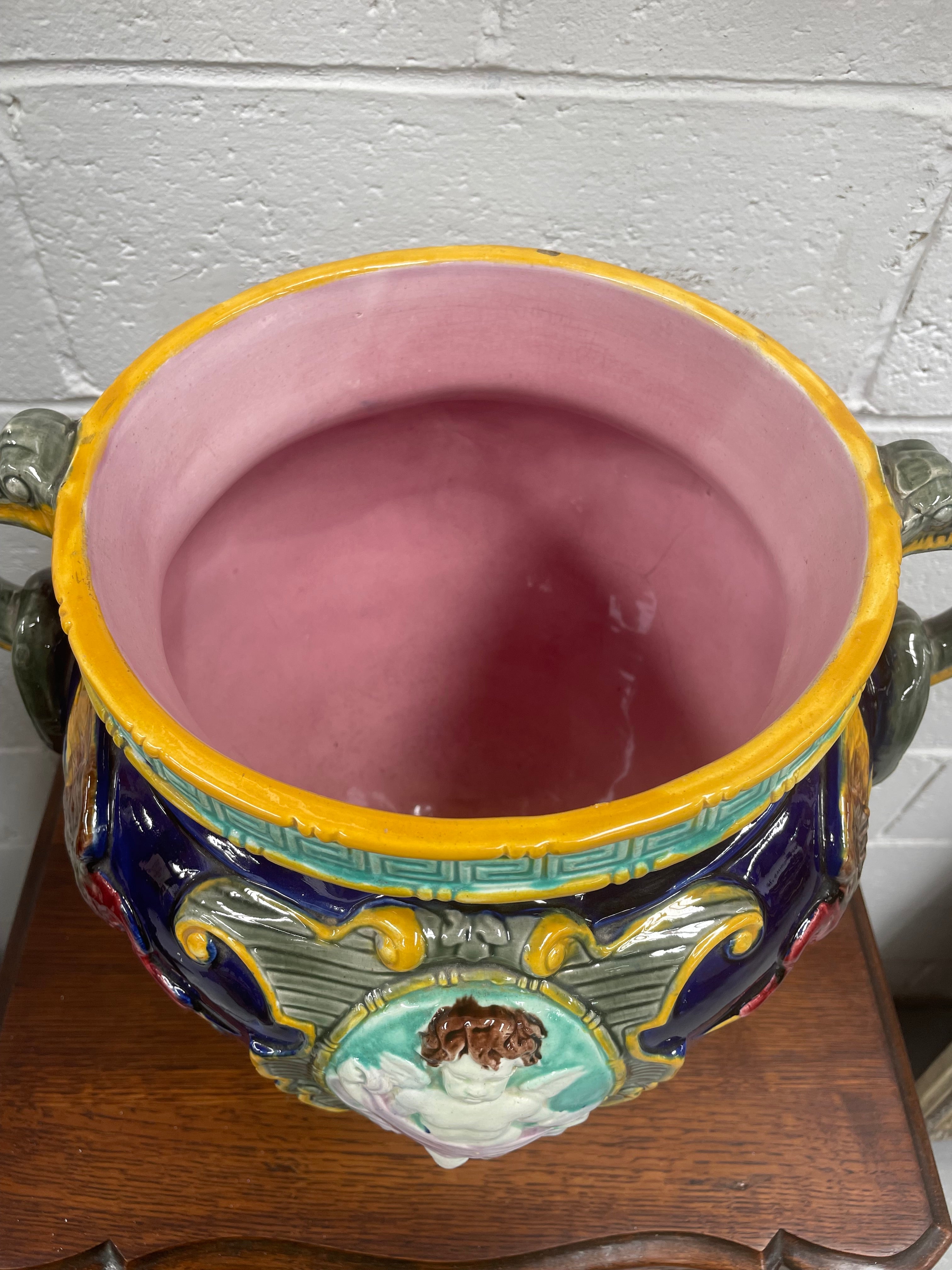 Stunning Large Victorian Minton Majolica Jardiniere | Antique & Vintage | Moonee Ponds Antiques | Australia Wide Delivery