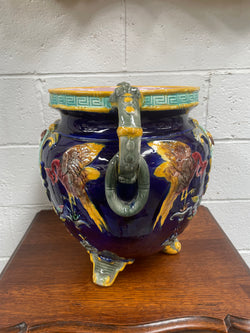 Stunning Large Victorian Minton Majolica Jardiniere | Antique & Vintage | Moonee Ponds Antiques | Australia Wide Delivery