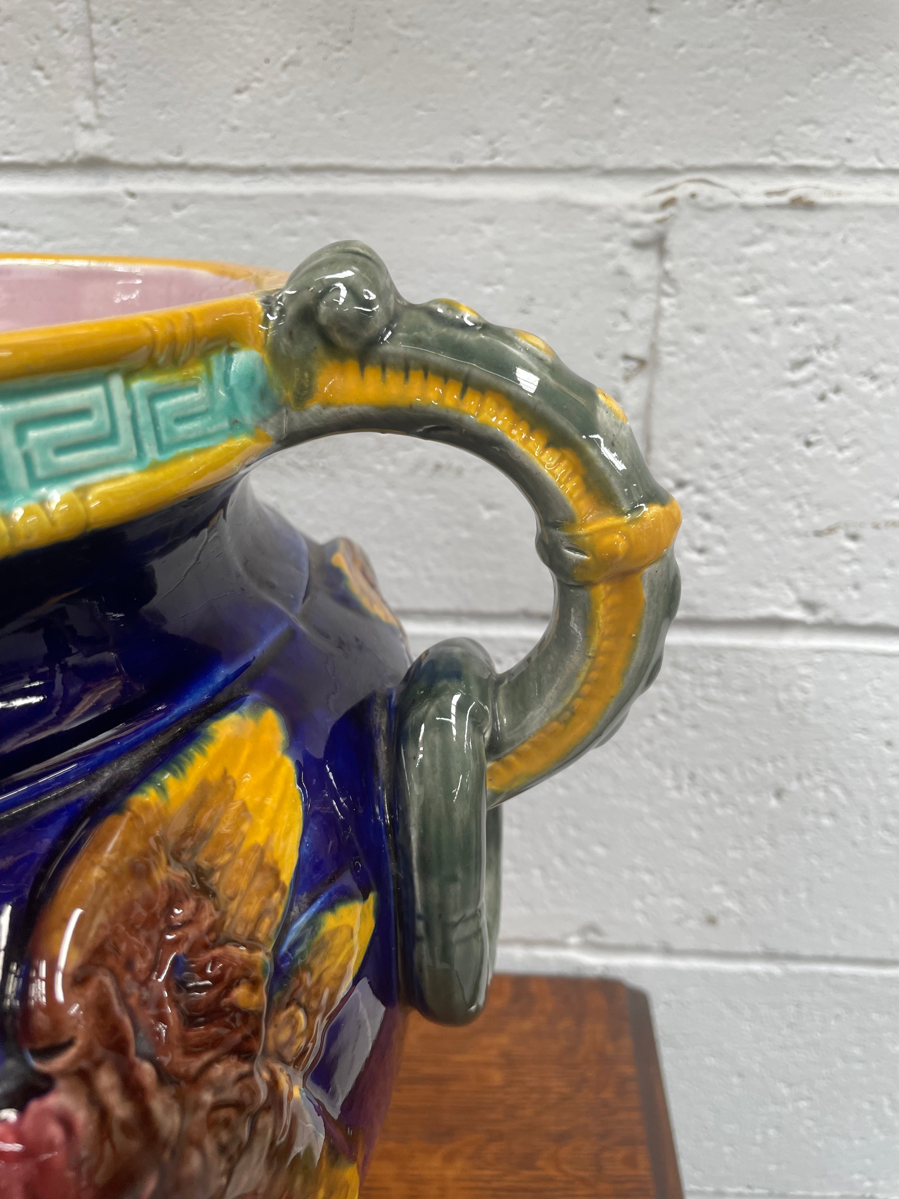 Stunning Large Victorian Minton Majolica Jardiniere | Antique & Vintage | Moonee Ponds Antiques | Australia Wide Delivery