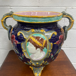 Stunning Large Victorian Minton Majolica Jardiniere