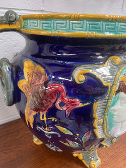 Stunning Large Victorian Minton Majolica Jardiniere | Antique & Vintage | Moonee Ponds Antiques | Australia Wide Delivery