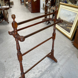 Victorian Cedar Freestanding Towel Rail