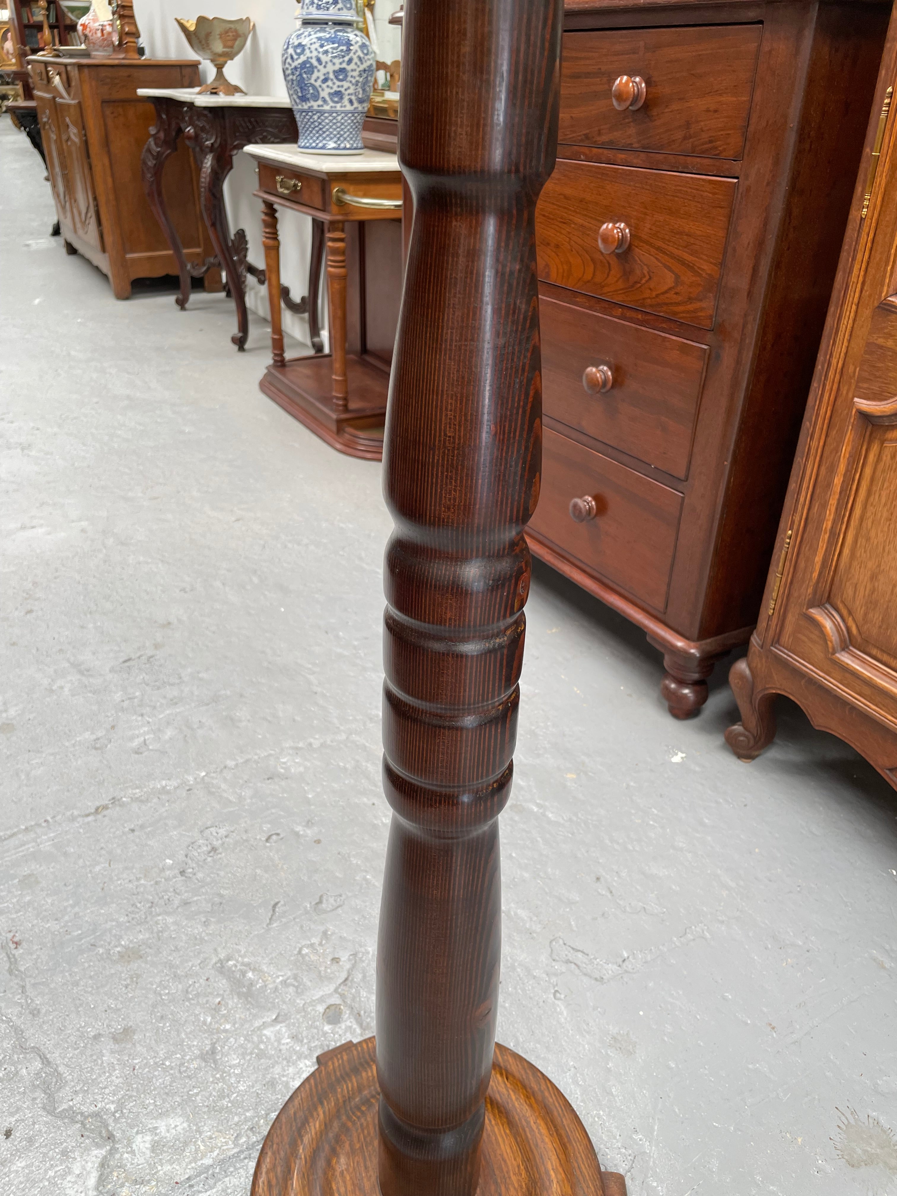 Stunning Australian Oak Pedestal | Antique & Vintage | Moonee Ponds Antiques | Australia Wide Delivery