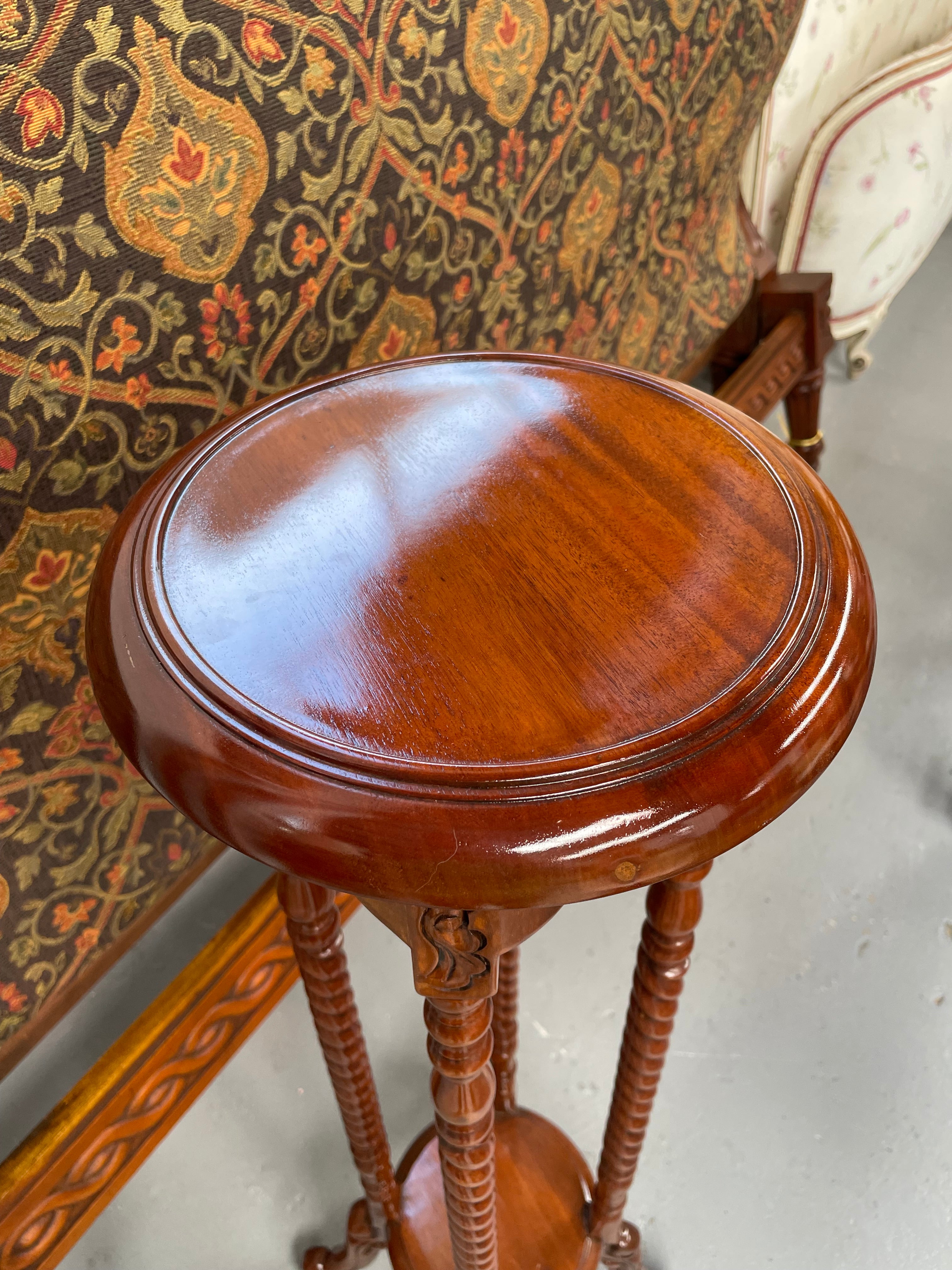 Vintage Mahogany Pedestal | Antique & Vintage | Moonee Ponds Antiques | Australia Wide Delivery