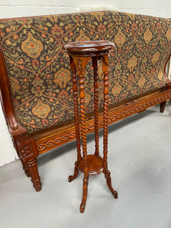 Vintage Mahogany Pedestal | Antique & Vintage | Moonee Ponds Antiques | Australia Wide Delivery