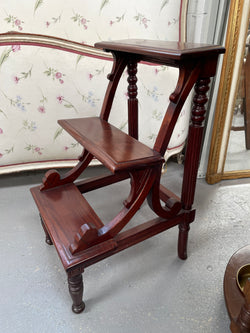 Victorian Style Mahogany Library Steps | Antique & Vintage | Moonee Ponds Antiques | Australia Wide Delivery