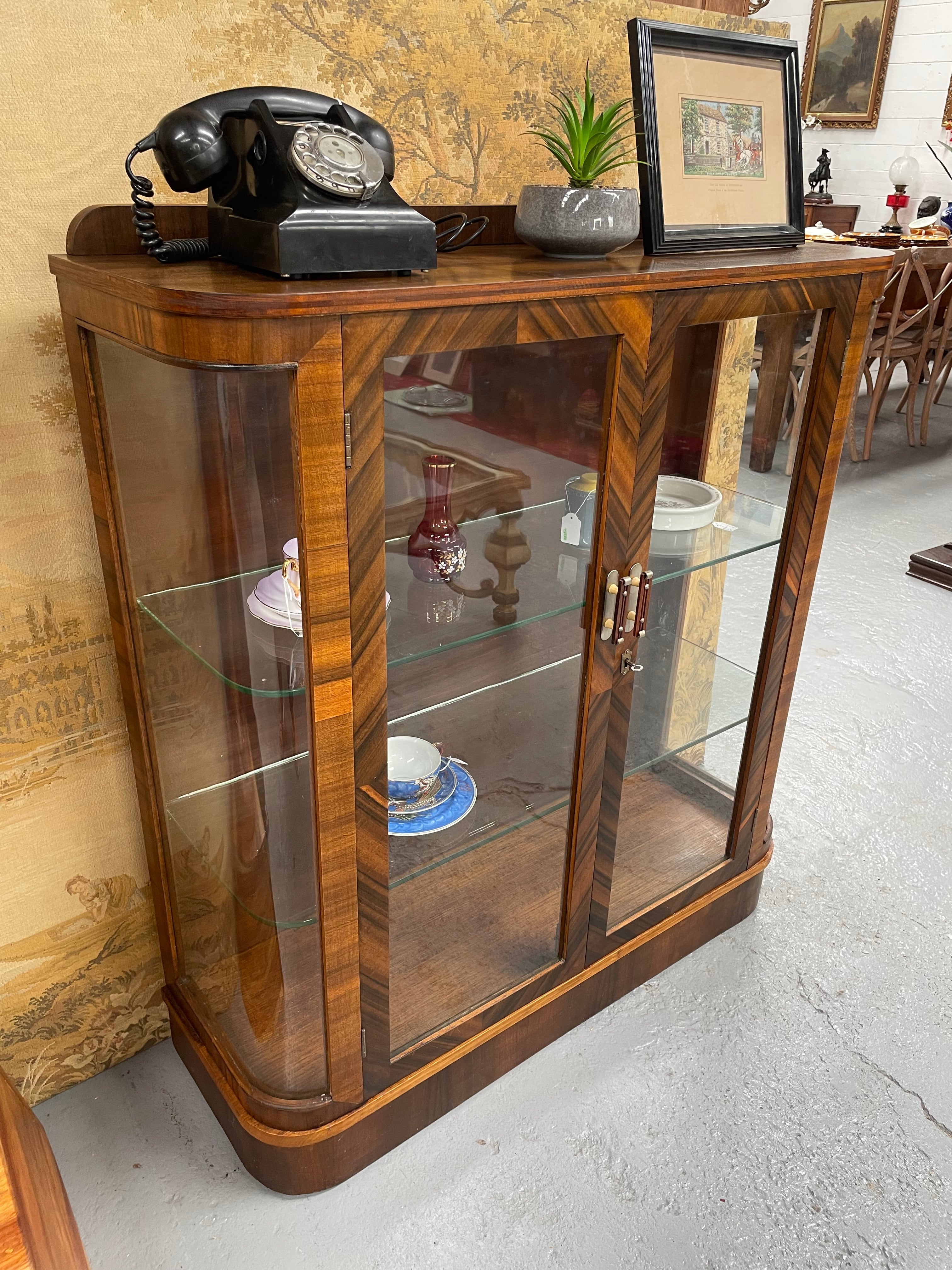 Beautiful Art Deco Display Cabinet | Antique & Vintage | Moonee Ponds Antiques | Australia Wide Delivery