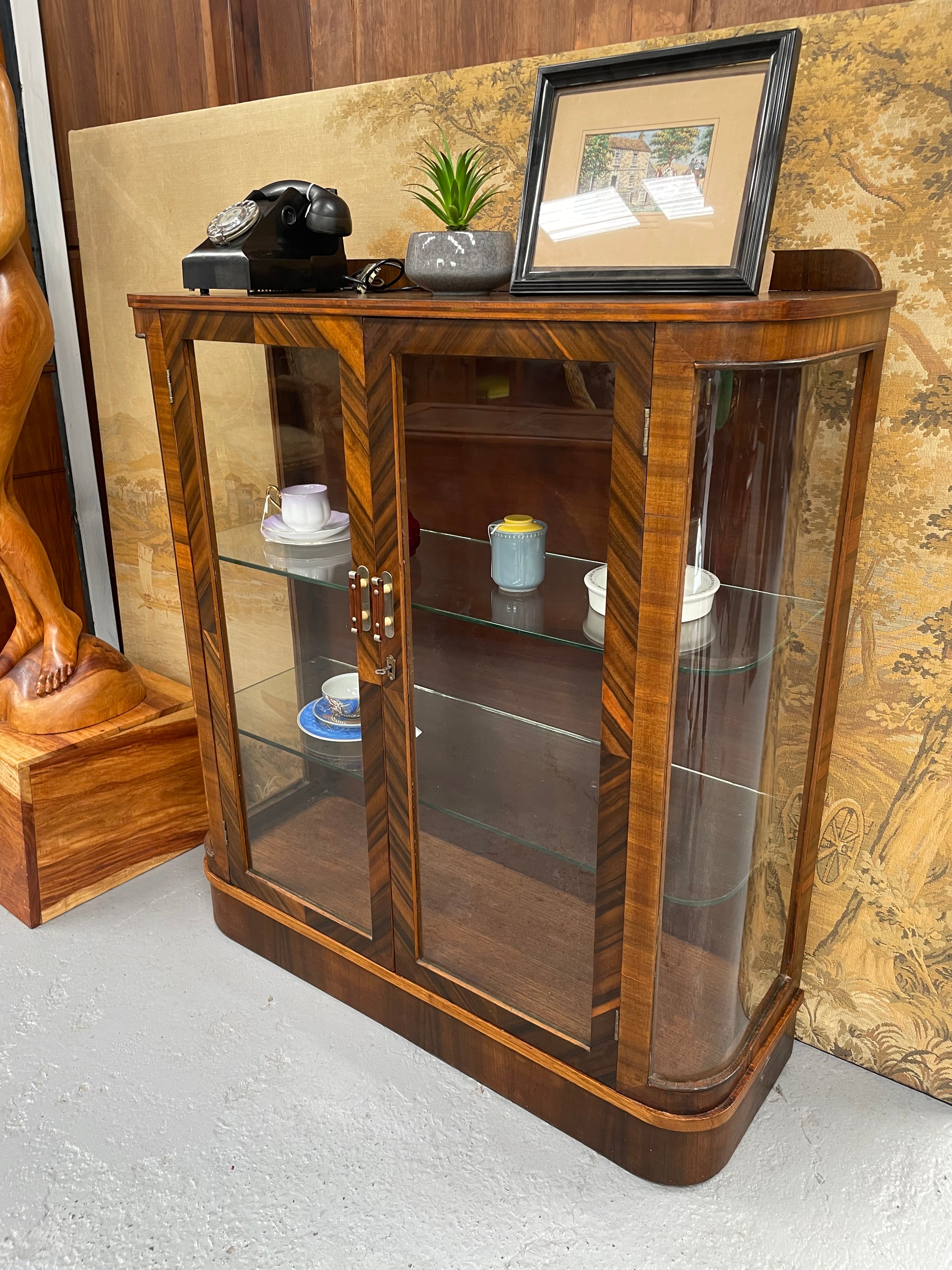Beautiful Art Deco Display Cabinet | Antique & Vintage | Moonee Ponds Antiques | Australia Wide Delivery