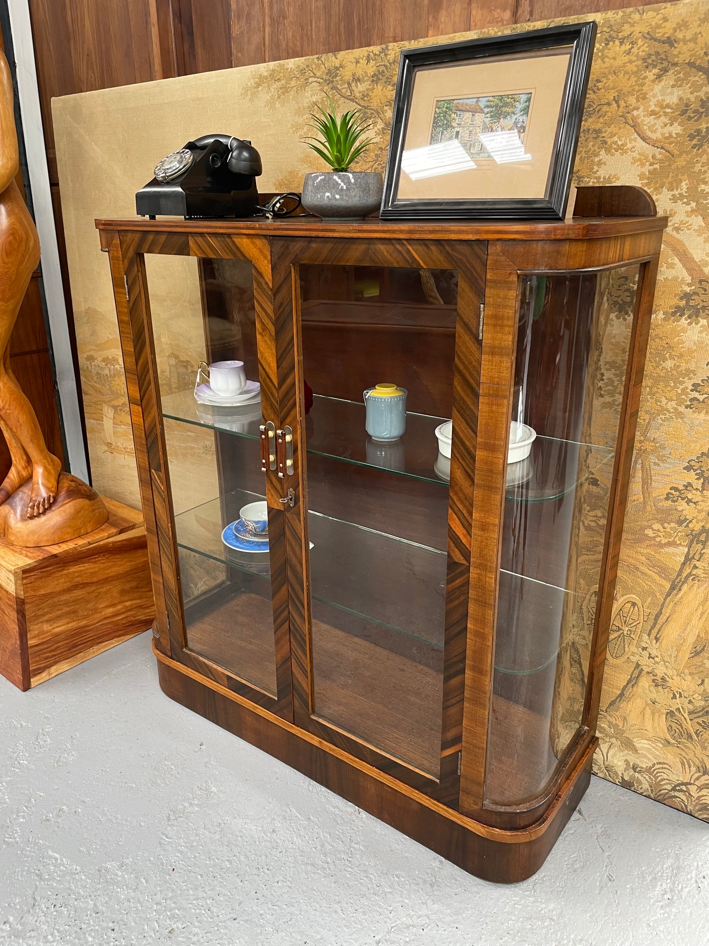 Beautiful Art Deco Display Cabinet