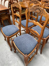 Set of Six French Oak Upholstered Dining Chairs | Antique & Vintage | Moonee Ponds Antiques | Australia Wide Delivery
