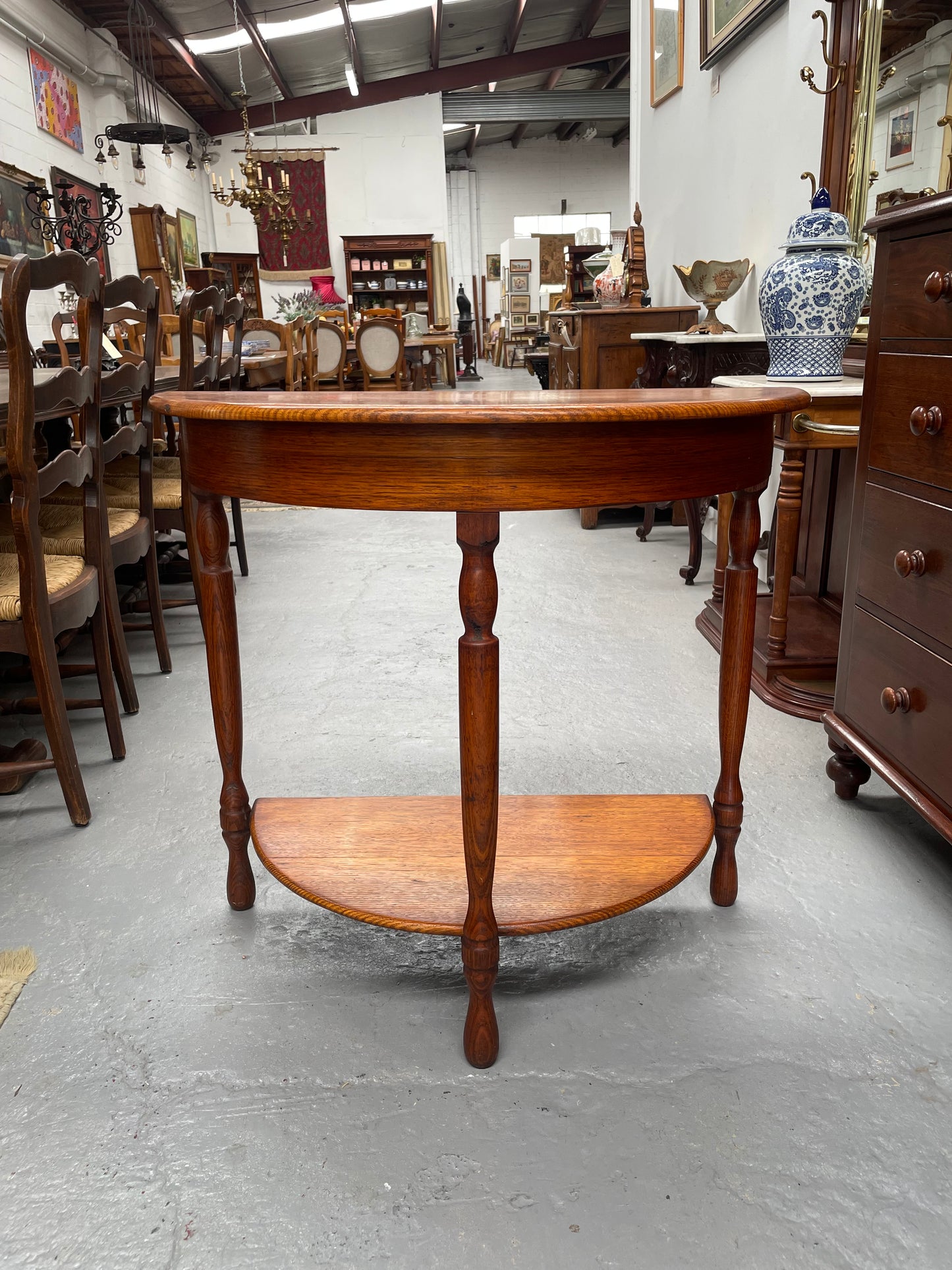 Australian Ash Half Circular Hall Table