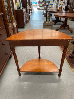 Australian Ash Half Circular Hall Table | Antique & Vintage | Moonee Ponds Antiques | Australia Wide Delivery