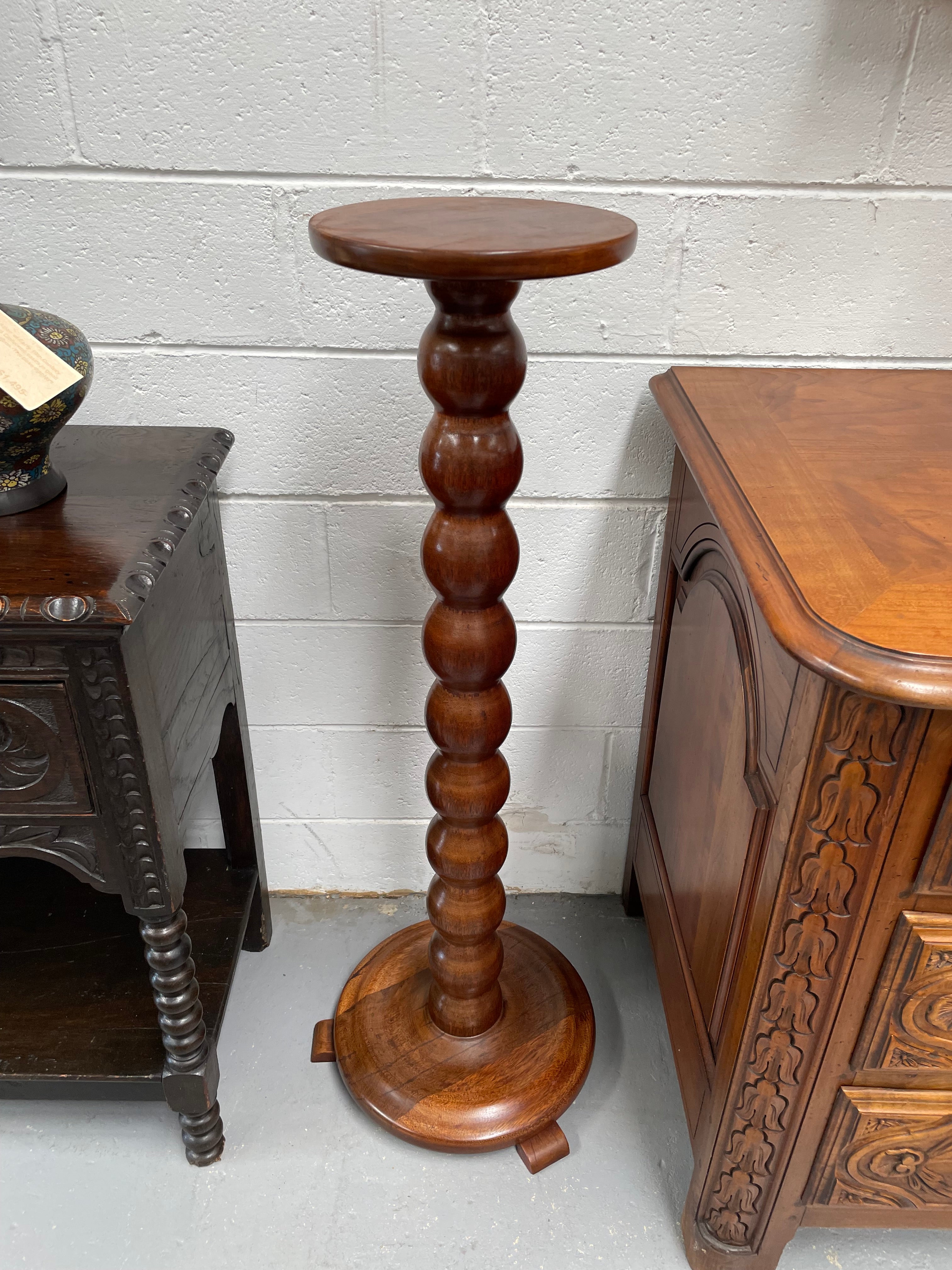 Australian Mahogany Pedestal | Antique & Vintage | Moonee Ponds Antiques | Australia Wide Delivery