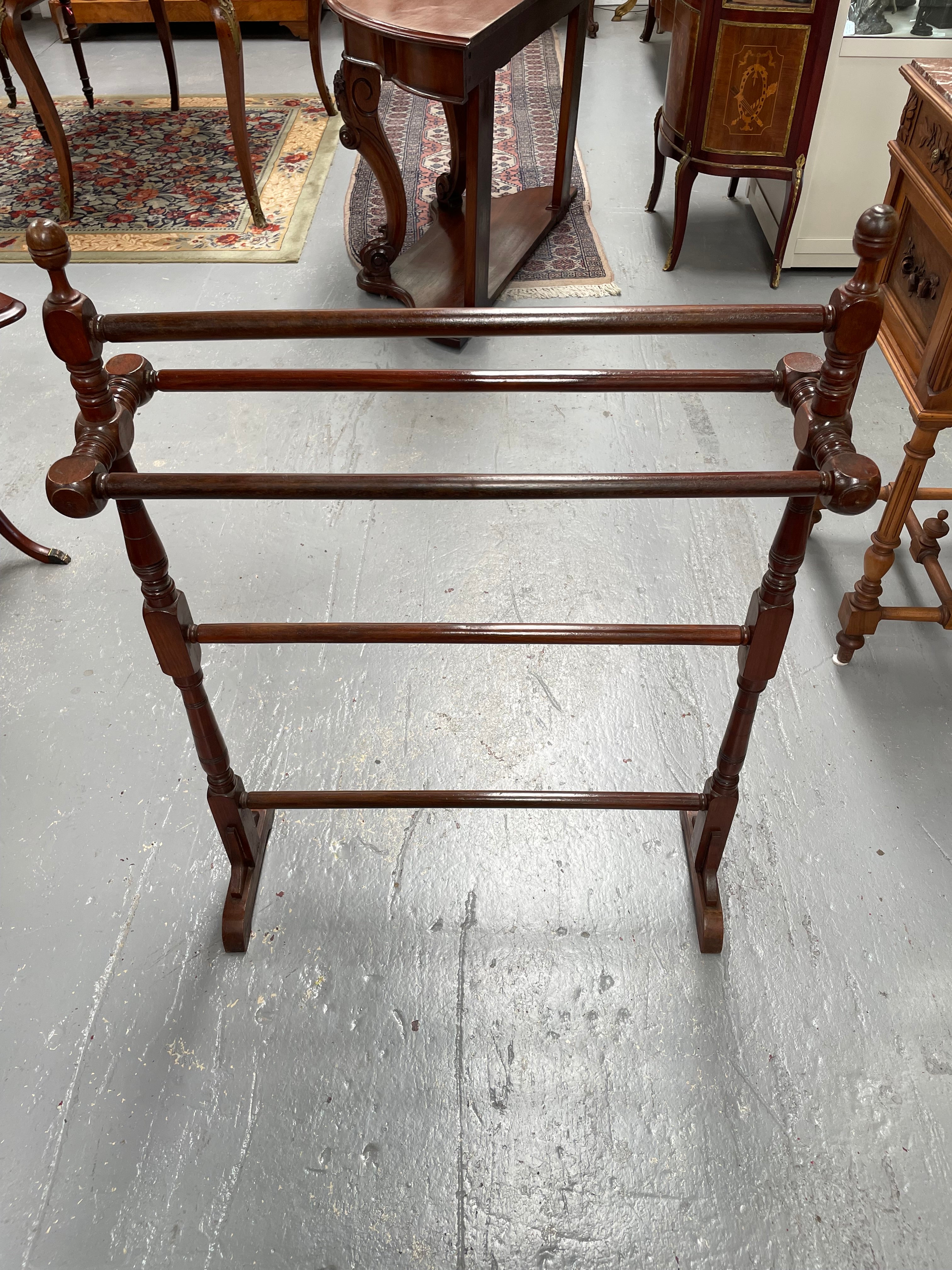 Victorian Cedar Freestanding Towel Rail | Antique & Vintage | Moonee Ponds Antiques | Australia Wide Delivery