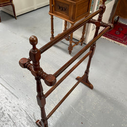 Victorian Cedar Freestanding Towel Rail