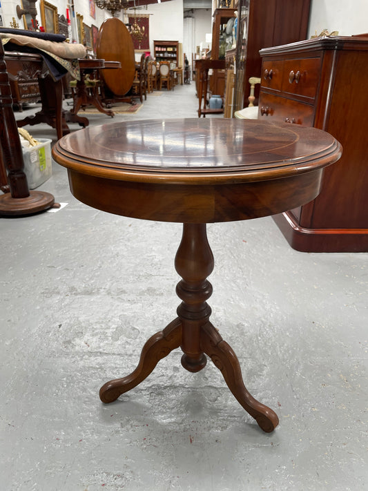 French Style Inlaid Side Table