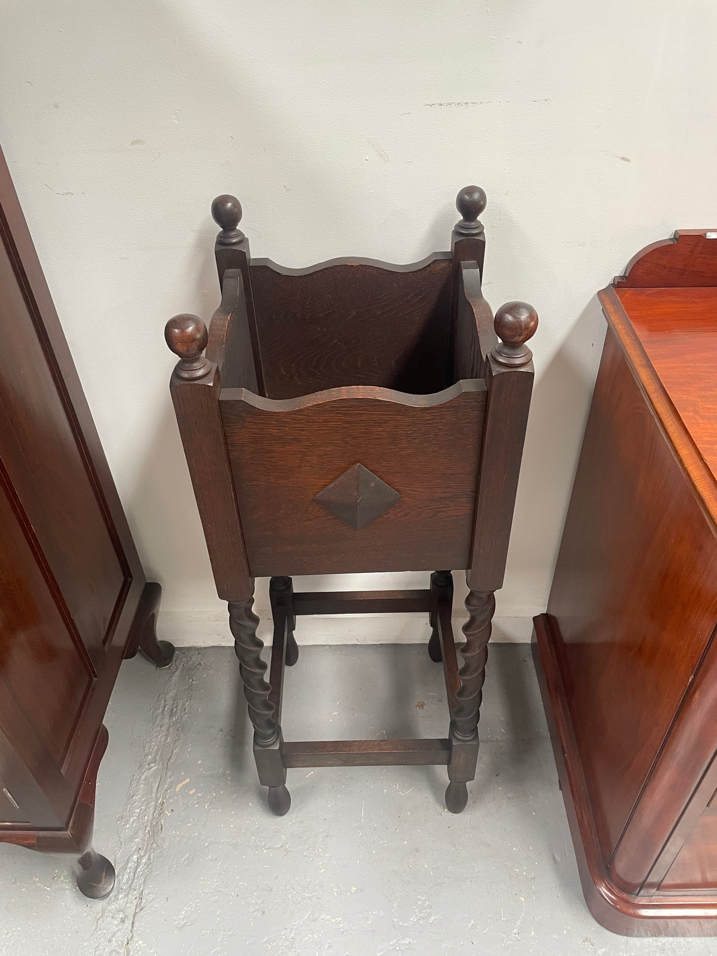 Jacobean Style French Oak Planter Box