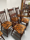 Set of 6 Kangaroo Chairs With Upholstered Seats | Antique & Vintage | Moonee Ponds Antiques | Australia Wide Delivery