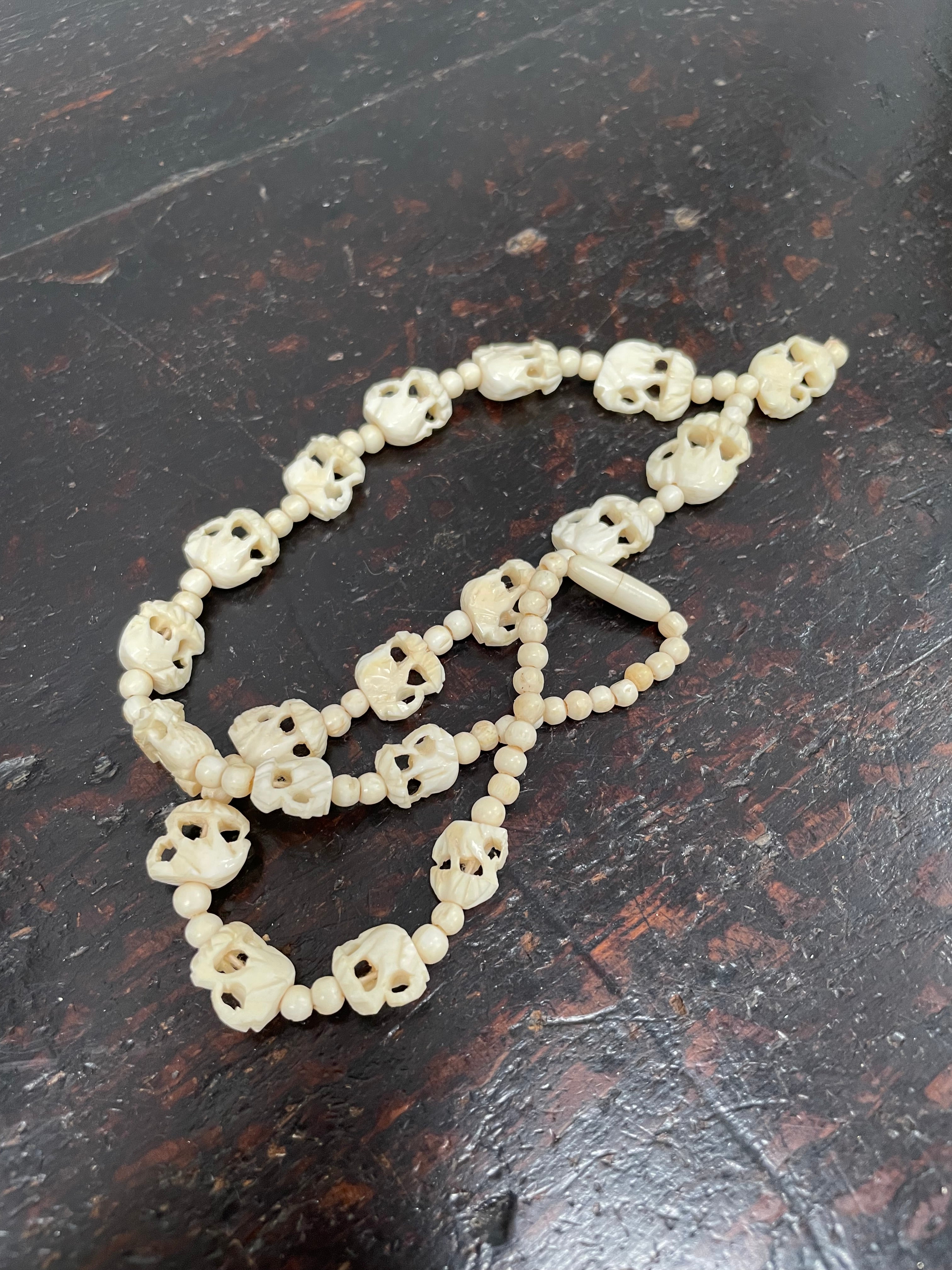 Vintage Carved Ivory Elephant Necklace | Antique & Vintage | Moonee Ponds Antiques | Australia Wide Delivery