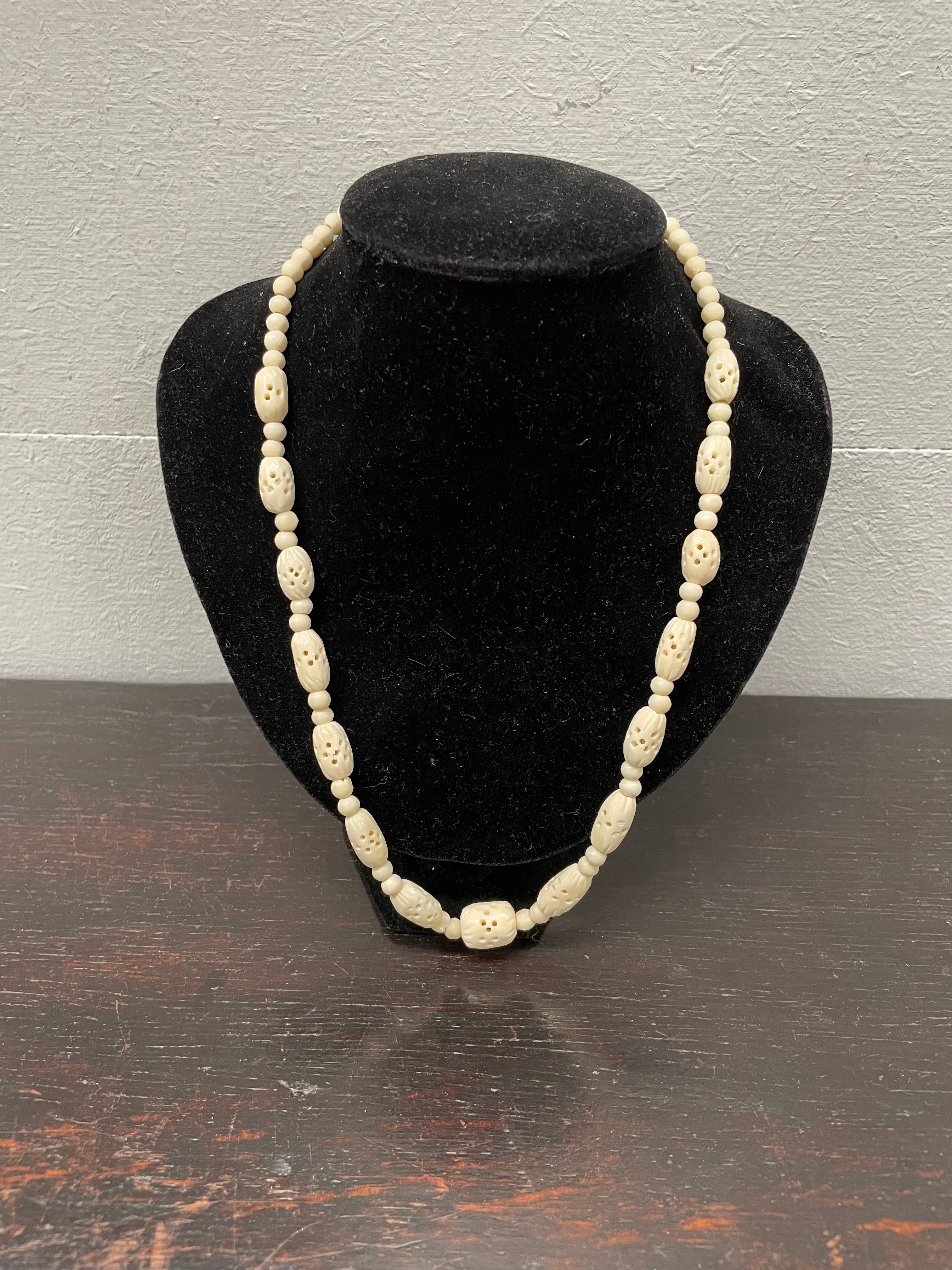 Vintage Carved Ivory Necklace | Antique & Vintage | Moonee Ponds Antiques | Australia Wide Delivery