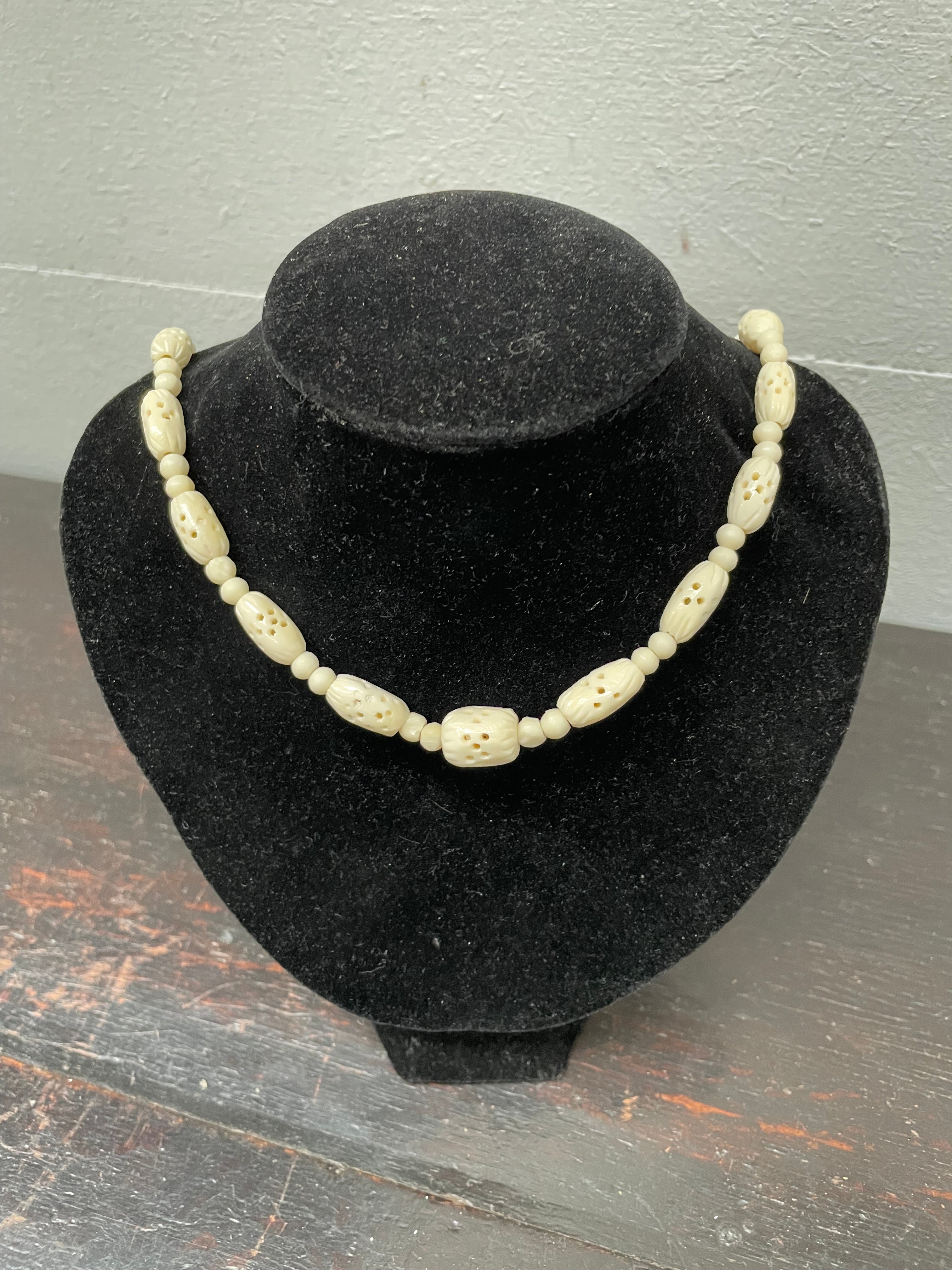 Vintage Carved Ivory Necklace | Antique & Vintage | Moonee Ponds Antiques | Australia Wide Delivery