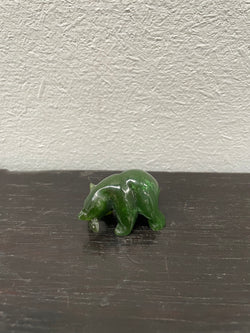 Vintage Carved Jade Bear With Fish | Antique & Vintage | Moonee Ponds Antiques | Australia Wide Delivery