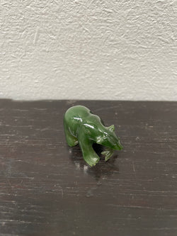 Vintage Carved Jade Bear With Fish | Antique & Vintage | Moonee Ponds Antiques | Australia Wide Delivery