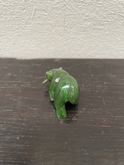 Vintage Carved Jade Bear With Fish | Antique & Vintage | Moonee Ponds Antiques | Australia Wide Delivery