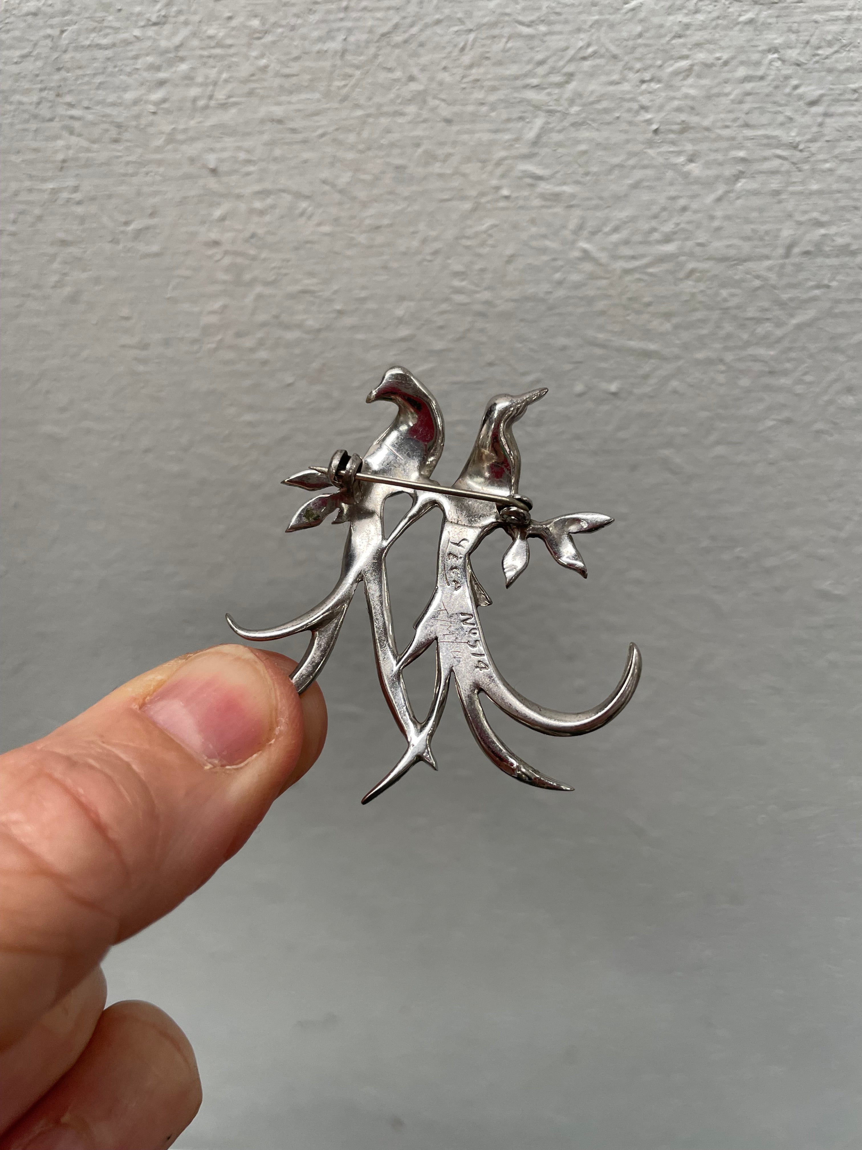 Australian Marcasite Bird Of Paradise Brooch | Antique & Vintage | Moonee Ponds Antiques | Australia Wide Delivery