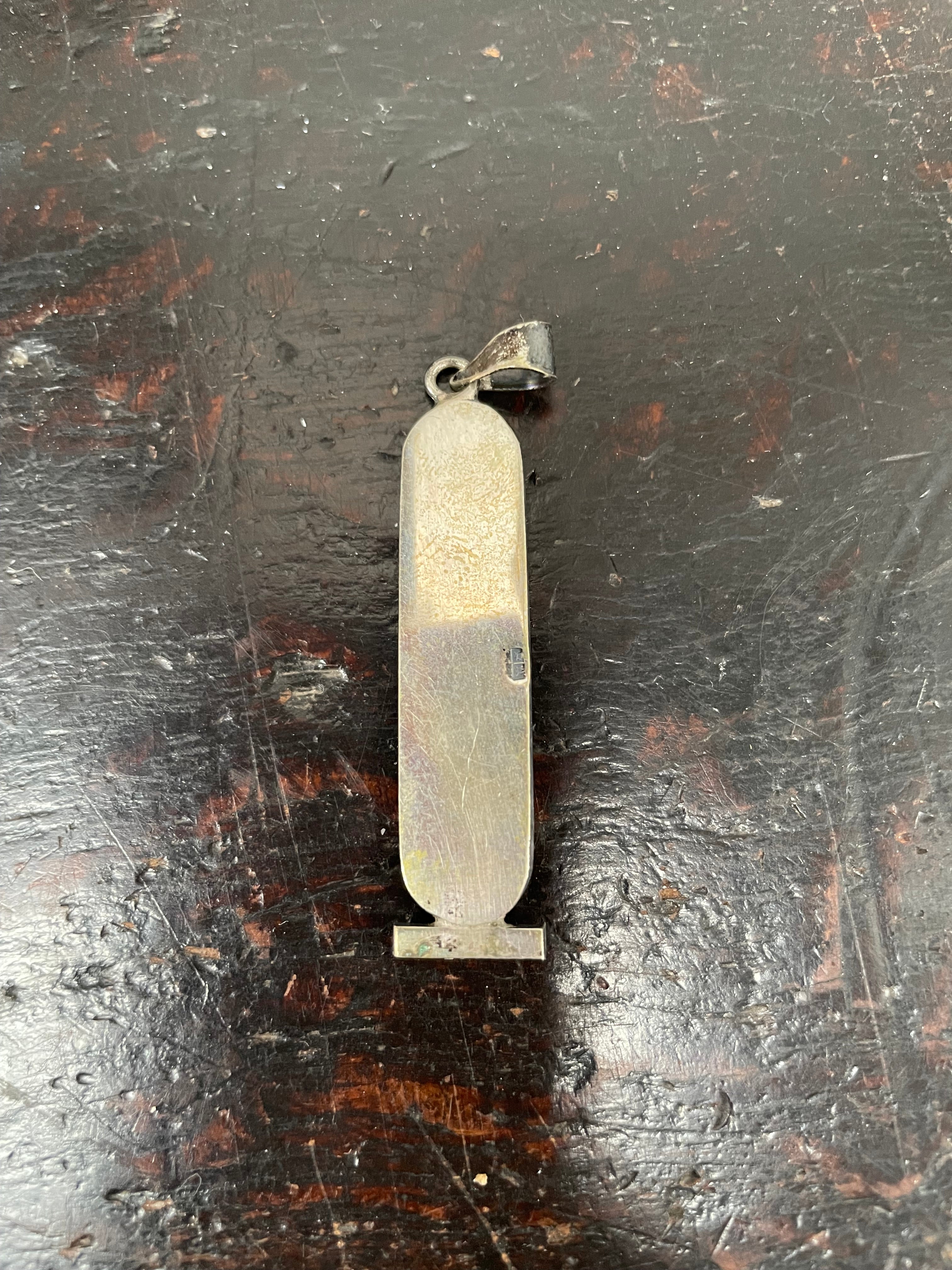 Vintage Silver Egyptian Cartouche Pendant | Antique & Vintage | Moonee Ponds Antiques | Australia Wide Delivery