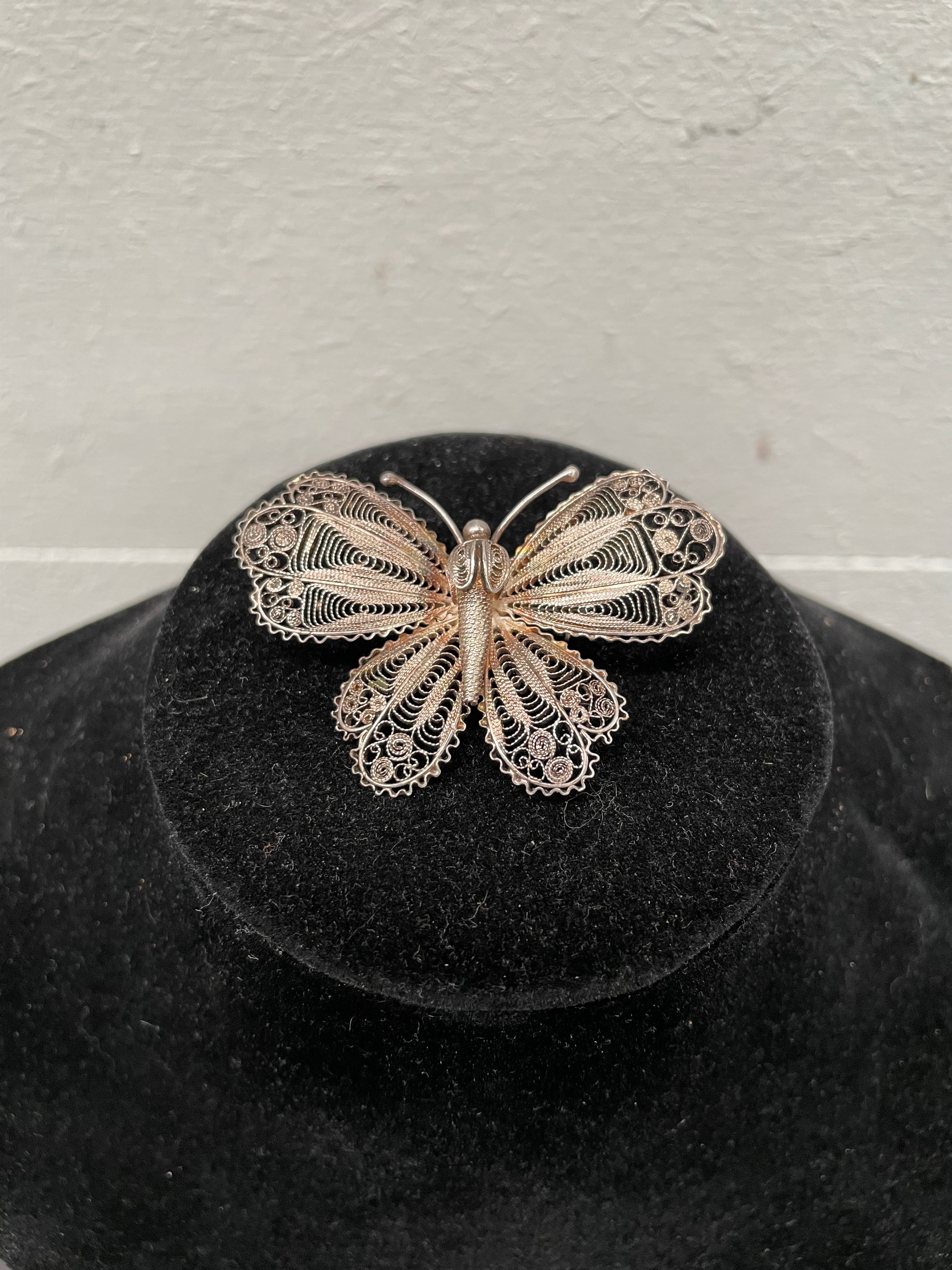 Vintage Intricate Silver Filigree Butterfly Brooch | Antique & Vintage | Moonee Ponds Antiques | Australia Wide Delivery