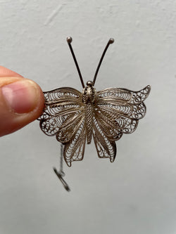 Vintage Silver Filigree Butterfly Brooch | Antique & Vintage | Moonee Ponds Antiques | Australia Wide Delivery