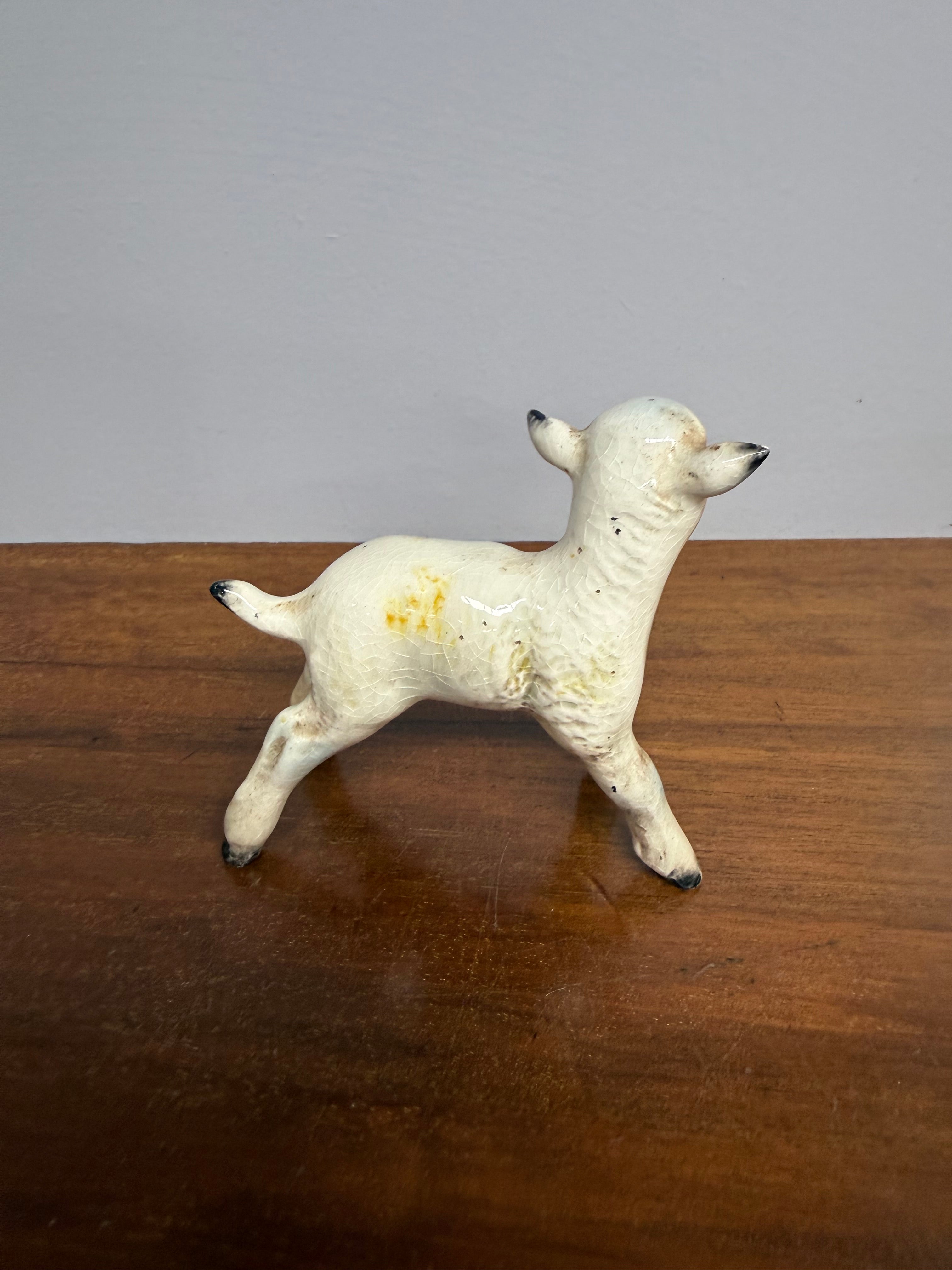 Vintage Beswick Lamb Statue