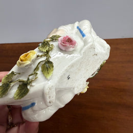 Novelty Dresden Salt With Children & A Boat