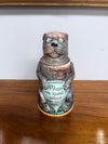 German Glazed Ceramic Pewter Mounted Figural Beer Stein | Antique & Vintage | Moonee Ponds Antiques | Australia Wide Delivery