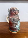 German Glazed Ceramic Pewter Mounted Figural Beer Stein | Antique & Vintage | Moonee Ponds Antiques | Australia Wide Delivery