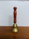 Vintage Brass Bell with Wooden Handle | Antique & Vintage | Moonee Ponds Antiques | Australia Wide Delivery