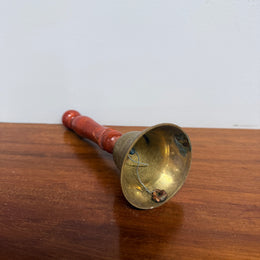Vintage Brass Bell with Wooden Handle