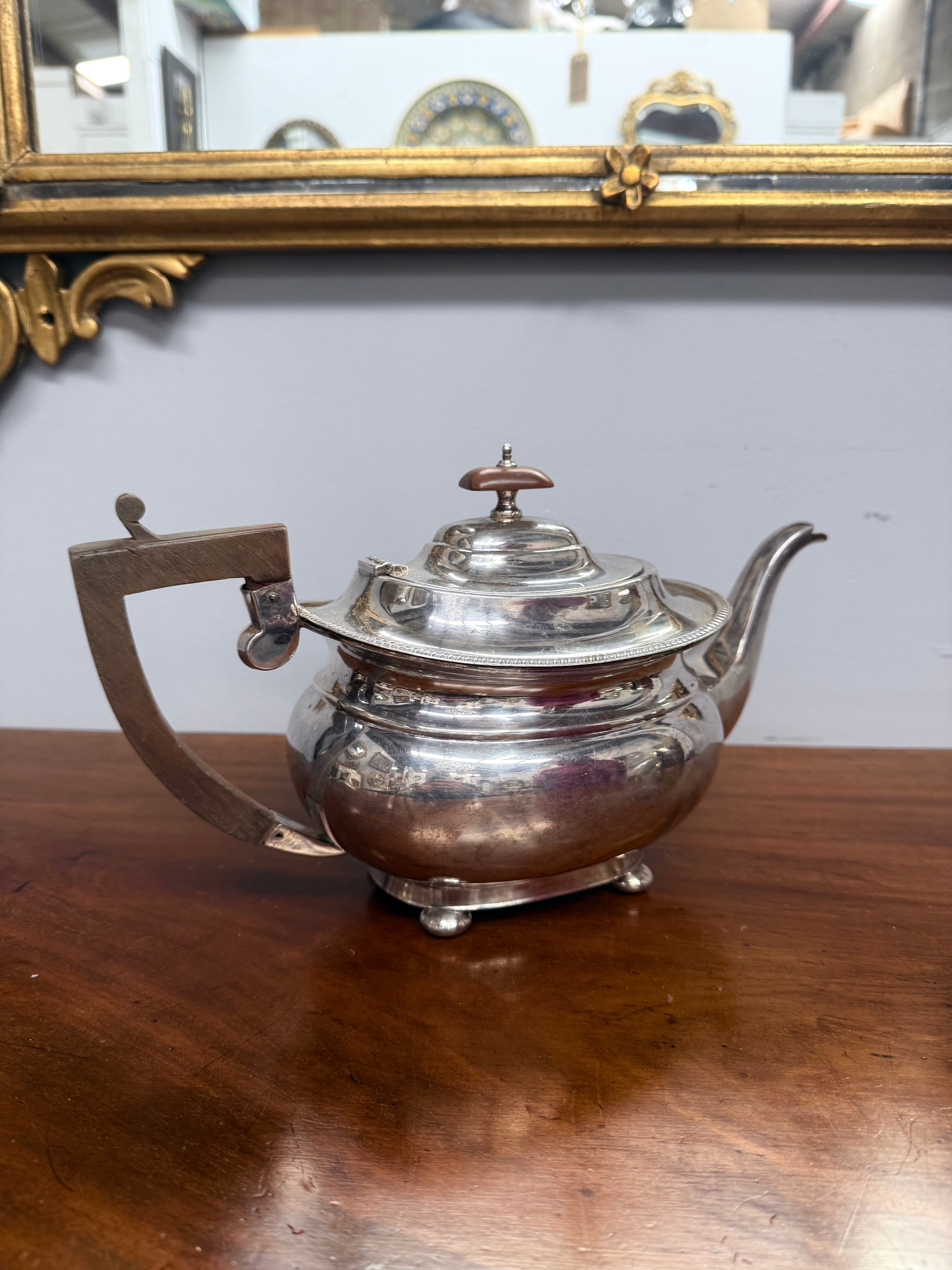 Antique English Georgian Style Sheffield Plate Tea Pot | Antique & Vintage | Moonee Ponds Antiques | Australia Wide
