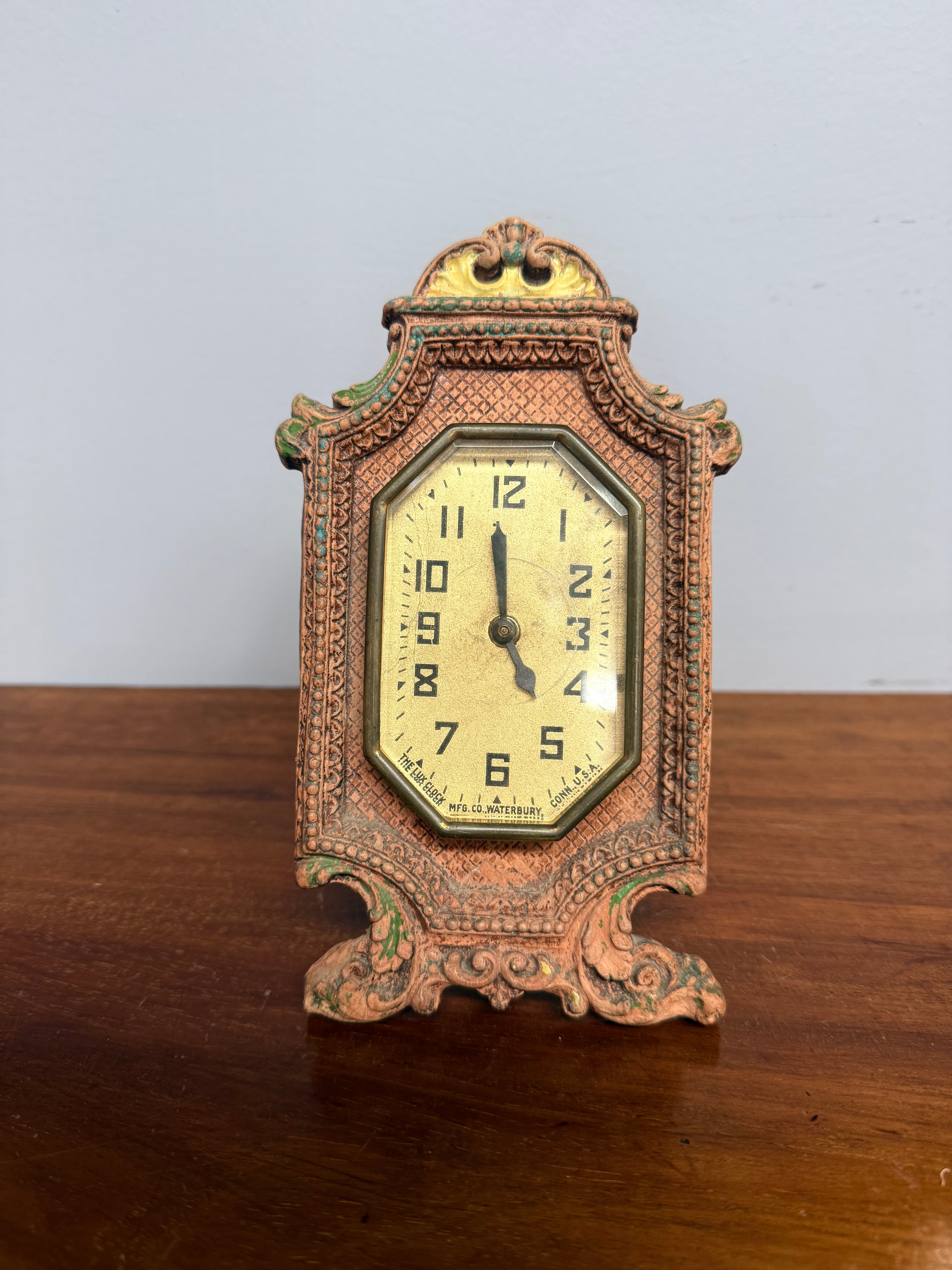 Rare The Lux Clock MFG CO WATERBURY | Antique & Vintage | Moonee Ponds Antiques | Australia Wide Delivery