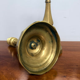 Pair of Antique Bell Metal Candle Sticks