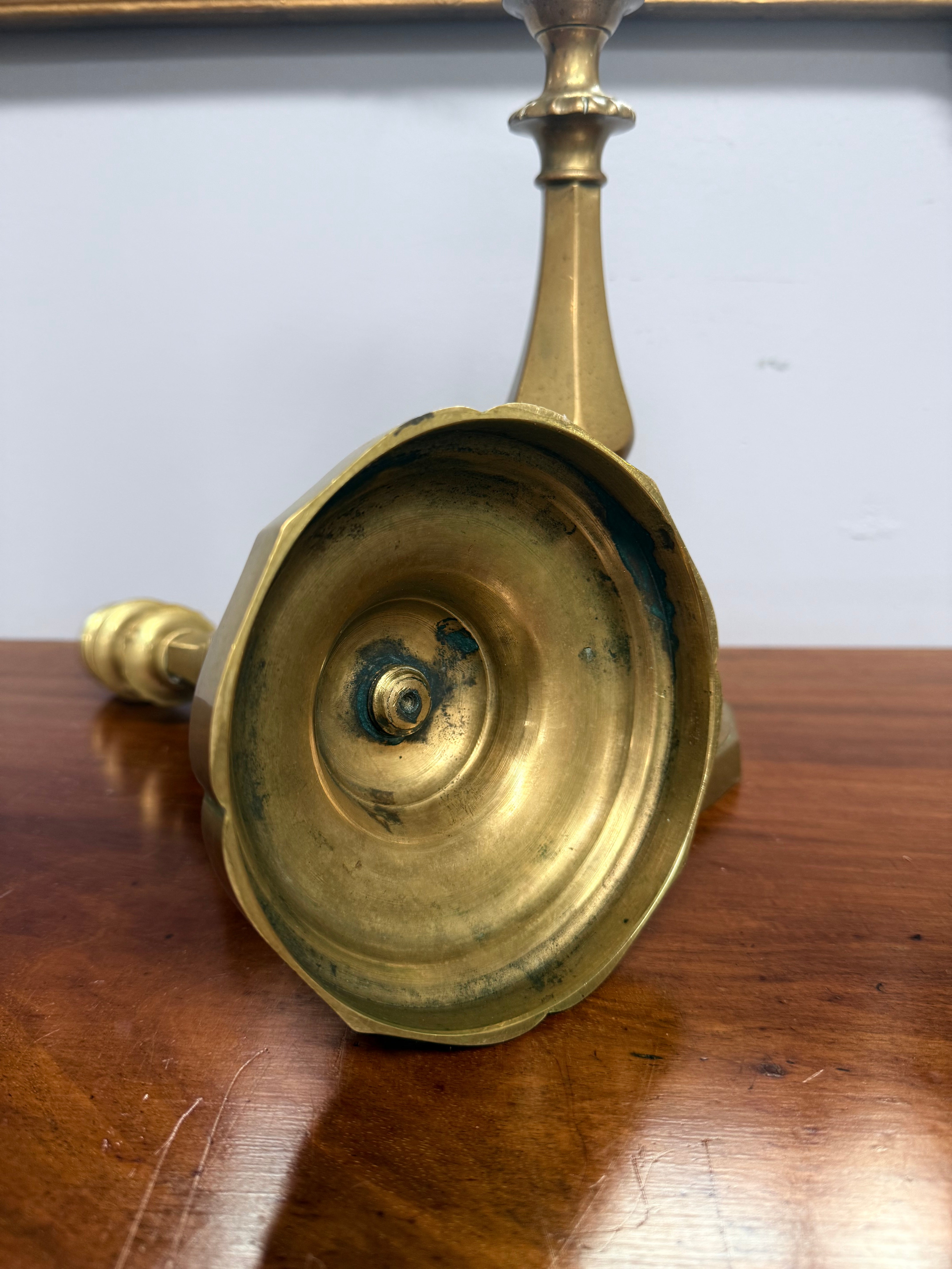 Pair of Antique Bell Metal Candle Sticks | Antique & Vintage | Moonee Ponds Antiques | Australia Wide Delivery