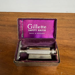 Vintage Gillette Safety Razor & Blade Holder