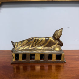 Antique Reclining Bronze Buddha