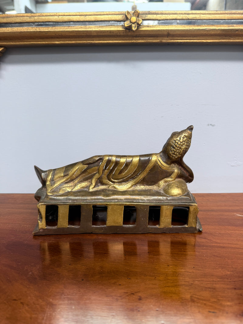 Antique Reclining Bronze Buddha