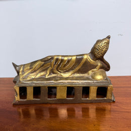 Antique Reclining Bronze Buddha