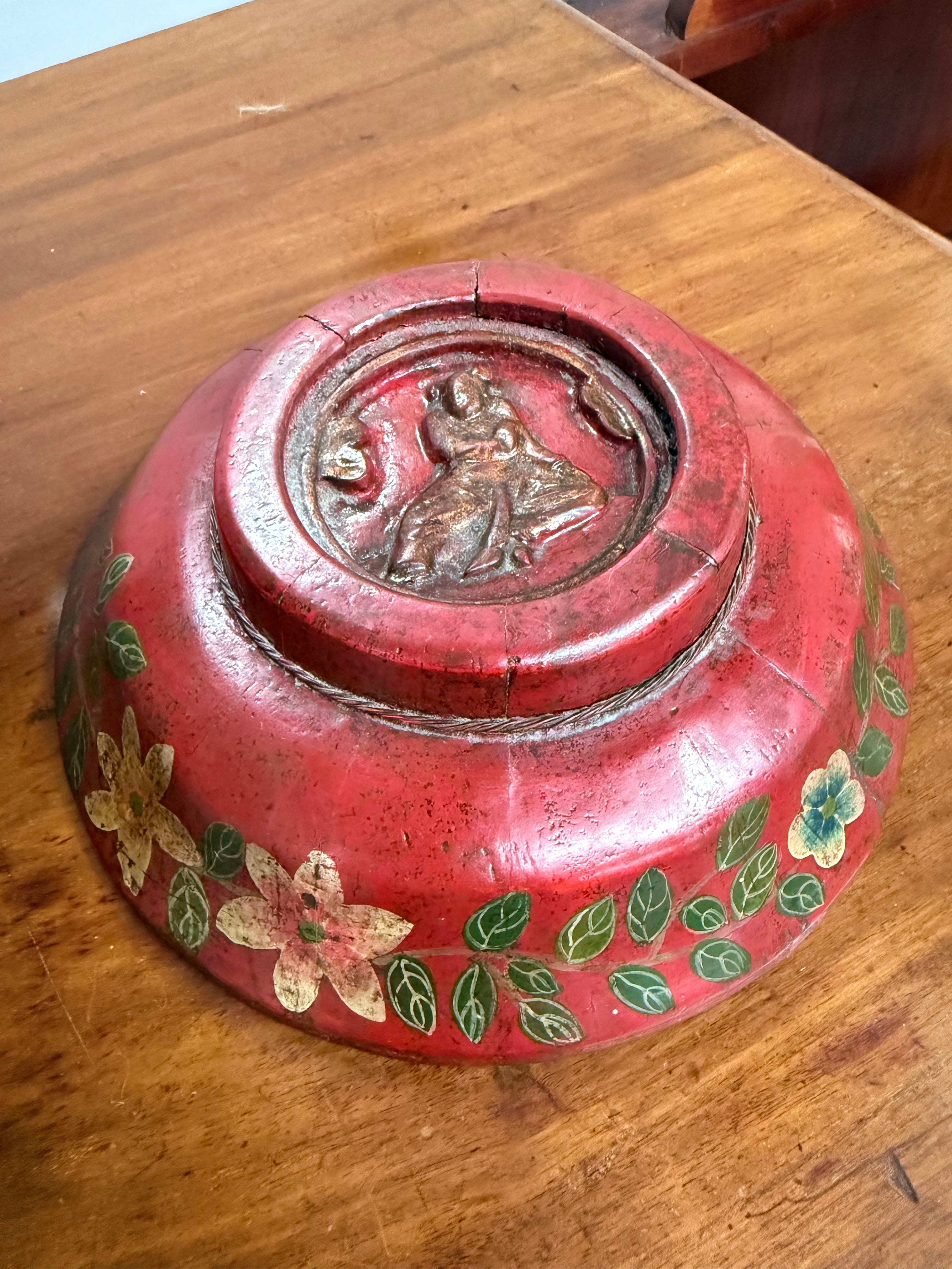 Antique Traditional Japanese Red Lacquerware Lidded Bowl | Antique & Vintage | Moonee Ponds Antiques | Australia Wide