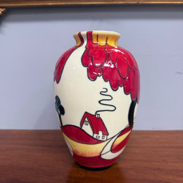 Vintage Old Tupton Ware Vase Noon Design Signed